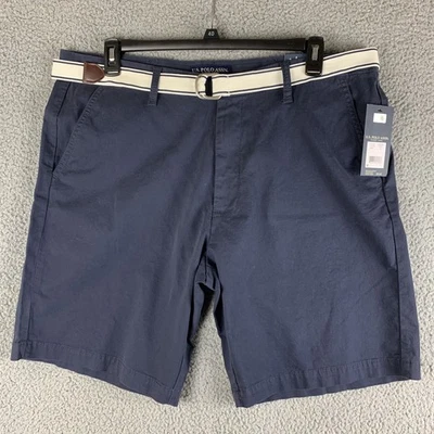 U.S. Polo Assn. Pantalones Cortos Hombre Azul Marino 40 Mason Algodón Elástico Foto 1 de 4