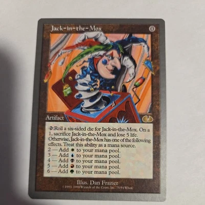 Magic The Gathering -Jack In The Mox  -NM/LP VINTAGE/Unglued /MTG - Image 1 of 2