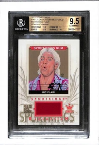 2013 SPORTKINGS 34 NATIONAL #3 GOLD 1/1 RIC FLAIR GAME-USED RELIC! - BGS 9.5 - Picture 1 of 2