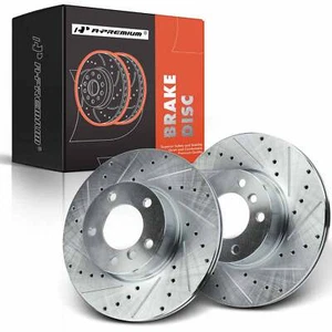 2x Rotor de freno delantero perforado para BMW 228i 230i 320i 323i 328d 328xi 428i 430i X1 - Imagen 1 de 8