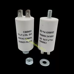 CBB60 4uf 5uf 6uf 8uf 10uf 12uf 14uf 16uf 20uF 450VAC viti condensatore 4 pin - Foto 1 di 4