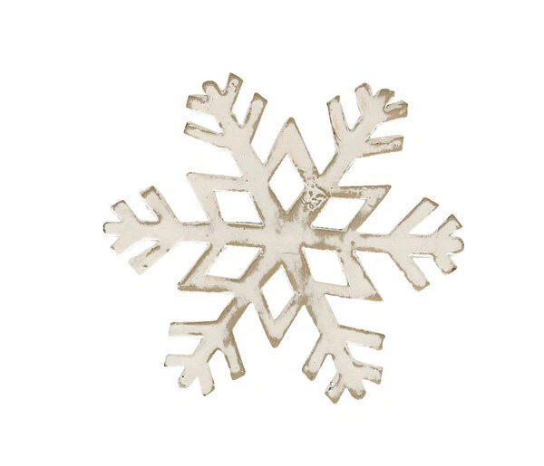 Park Designs White Snowflake Napkin Ring Set of 4