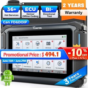 VDIAGTOOL VD70 Car Diagnostic Tool Bi-directional OBD2 Scanner ECU Online Coding - Picture 1 of 11