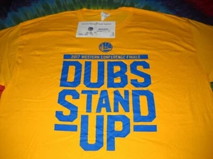 CAMISA DE PIE WARRIORS GOLDEN STATE 2017 WESTERN FINALS STEPHEN CURRY DUBS-XL - Imagen 1 de 8
