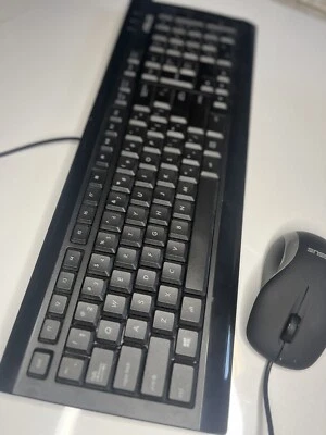 Genuine ASUS Keyboard Model # KB73211 Desktop USB Wired Black with mouse - Image 1 of 4