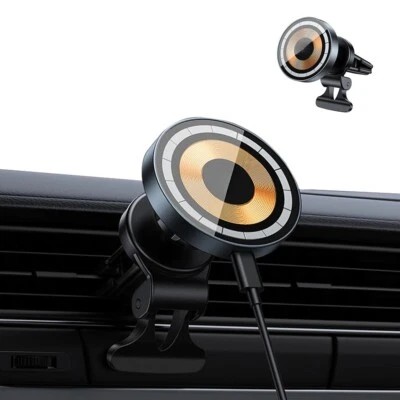 Caricabatterie Wireless Magnetico da Auto 15W con Supporto per Bocchette Aria - Immagine 1 di 4