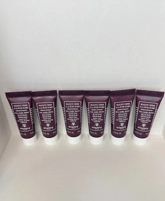 6 X Mascarilla Crema Rosa Negra Sisley Tamaño Viaje 10ml/.33oz TOTAL: 60 ML NUEVO Foto 1 de 4
