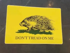 Libertarian Porcupine Sticker Decal Vinyl GADSDEN FLAG 4X6 10 PACK LOT - Picture 1 of 24
