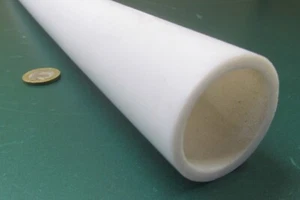 PTFE Teflon Straight Tube 1.75" OD x 1.50" ID x 1/8 Wall x 6 Foot Length - Picture 1 of 9