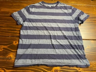 Merona Shirt, Women's Size XL, Blue, Striped, The Ultimate Tee, Short Sleeve - Image 1 of 4