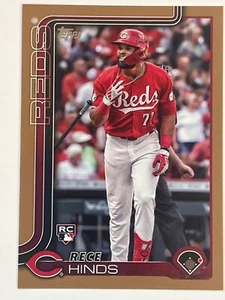 2025 Topps Series 1 Rece Hinds RC Gold Parallel /2025 #217 - Picture 1 of 4