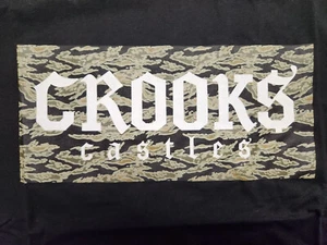 Crooks & Castles Mens Black Graphic Print T-Shirt New NWT FREE SHIP - Picture 1 of 6
