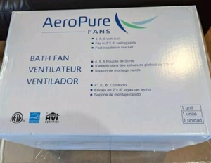 AeroPure ABF110G15FHB Bathroom Exhaust Fan In Farmhouse Black - Picture 1 of 4