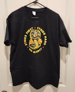 Gildan Cobra Kai Black T-Shirt, Size XL, NWOT - Picture 1 of 4