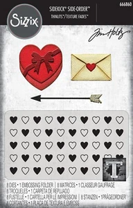 New Sizzix Thinlits Love Notes 8pc/emboss #666860 Retail $20.99 Tim Holtz Vault - Picture 1 of 7