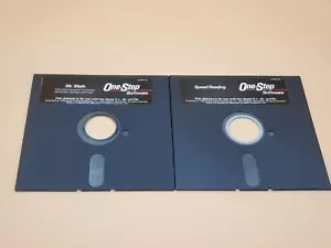 Vintage Apple II, IIe Software One-Step Software 5-1/4" Speed Reading, Mr. Math - Picture 1 of 4