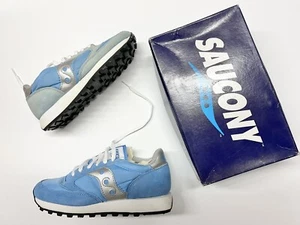 Scarpe uomo scamosciate vintage Saucony Jazz originali Carolina argento taglia 6,5. - Foto 1 di 7