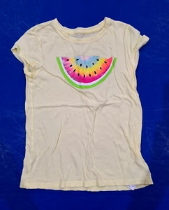 Gap Kids Light Yellow Shirt with Watermelon Graphic - Size Youth L - Picture 1 of 3