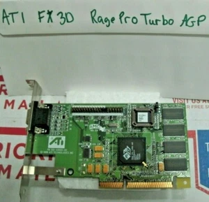 ATI 109-49800-11 3D Rage Pro Turbo 8MB AGP video card Low Profile RGPRO AGP - Picture 1 of 5