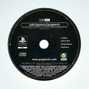 1997 Psygnosis PLAYSTATION Demo G-Police Colony Wars Shadowmaster Overboard - Picture 1 of 1