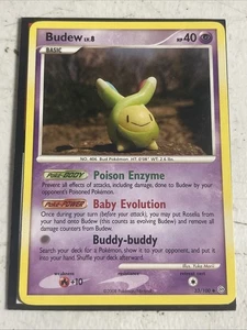Juego de cartas coleccionables Pokémon Budew 33/100 Stormfront regular poco común MP - Imagen 1 de 2