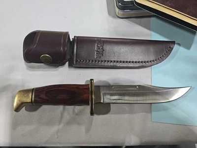 Cuchillo Buck 119 especial con mango de latón y cocobolo - raro Foto 1 de 4