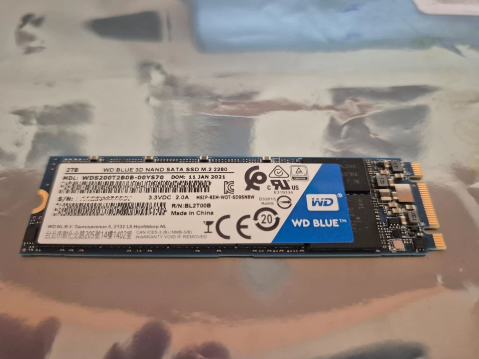 WD Blue 3D NAND SATA SSD M.2 2280 WDS200T2B0B, 2 TB - Bild 1 von 1