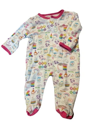 Magnetic Me Newborn Sleeper Rainbow Print 100% Organic Cotton - Image 1 of 4