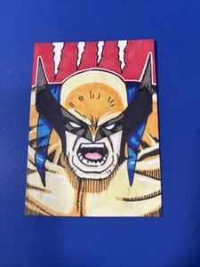 Wolverine Hand Made Sketch Card Signed By Artist. Artwork. One-of-a-kind - Picture 1 of 3