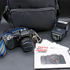 Vintage Pentax A3000 35mm Camera Bundle With Pentax A 1:2 50mm And Flash TESTED - Picture 1 of 15