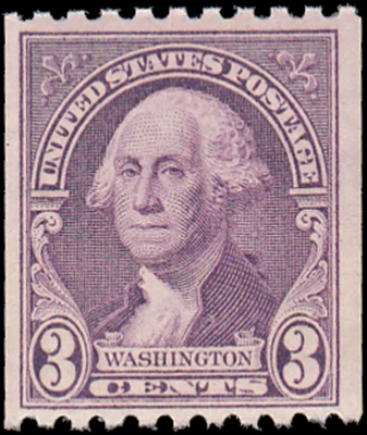 US Stamp #722 - 1932 3¢ George Washington, Horizontal Coil,  EzGrade™ F, MNH, OG - Image 1 of 3