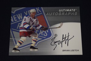 Brian Leetch 2002-03 ITG Be A Player Ultimate Memorabilia Autographs Silver