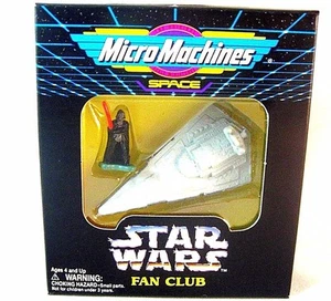 STAR WARS MICRO MACHINES DARTH VADER WITH STAR DESTROYER,LIMITED EDITION, NEW - Picture 1 of 12