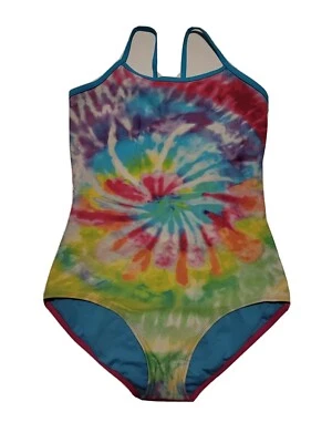 Xhilaration Girls XL 14-16 Tie Dye One Piece Lined Bathing Suit Swimsuit - Image 1 of 3