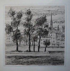 Ink drawing PARIS 1950/55 signed STONE ZENOBEL (1905/1996) - Picture 1 of 8