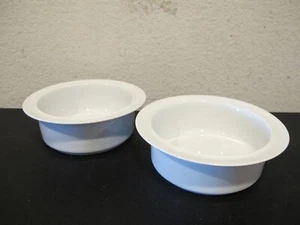 (2) Dansk Cafe Blanc Rim Fruit/Cereal Bowls 6 3/4" - Picture 1 of 5