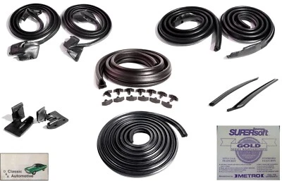 69-72 GTO Weatherstrip Door Roof Rail Trunk Cowl Qtr Vert U-Jamb 10pcs METRO USA - Изображение 1 из 4