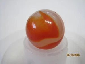 Vintage transparent red corkscrew MARBLES MARBLE .65 Very Nice - Picture 1 of 3
