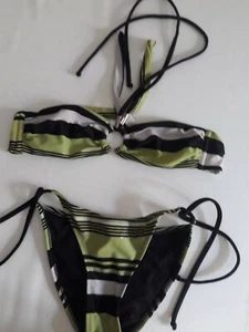 lotto 972b costume mare bikini donna verde nero GOLDEN LADY tg.XS - Foto 1 di 1