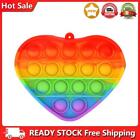 Coin Purse Silicone Pressing Bubble Toy Decompression Crafts (Love Rainbow)