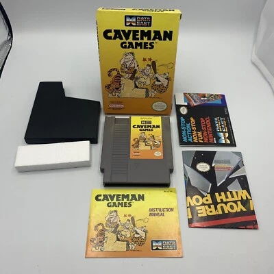 Caveman Games Nintendo Entertainment System 1990 CIB Tested NES - Image 1 of 4
