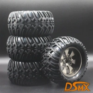 1/10 Rc Monster Truck Aluminium Alloy Wheels Tires for Hpi Jumpshot Mt E-Savage - Picture 1 of 1