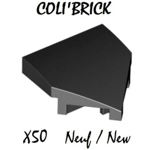 Lego 66956 - 50x Aile / Wedge 2 x 2 x 2/3 Pointed - Noir / Black - NEUF - Imagen 1 de 1