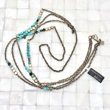 Banana Republic Faux Turquois Beaded Necklace The Vintage Strand Lot #2766