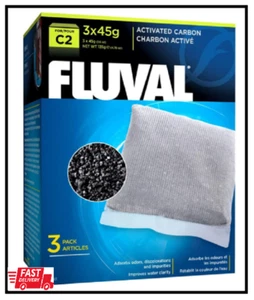 Fluval C2 Carbón Activado, Medios Filtrantes Acuarios de Repuesto, Paquete de 3, 14011 - Imagen 1 de 2