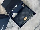 Chanel Black Caviar New Medium Boy Flap Bag Gold Hardware *PRISTINE*