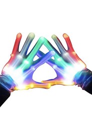 LED Gloves, Light Up Gloves for Kids Birthday Easter Gift Cool Fun Toys for 3-12