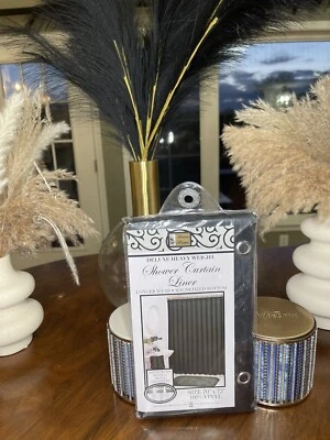 HEAVY DUTY MILDEW FREE VINYL WATERPROOF SHOWER CURTAIN LINER w/ Metal Grommets - Image 1 of 2