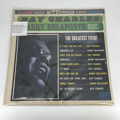 Ray Charles Harry Belafonte The Greatest Ever Vinyl Lp 60’s Reissue Strong G+/G - Image 1 of 3