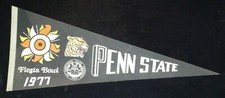 Vintage Fiesta Bowl 1977 Penn State Nittany Lion Vintage Sports Pennant Flag